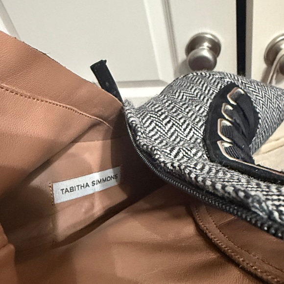 💙💖 Tabitha Simmons Quin Herringbone Ankle Booties - Picture 7 of 7